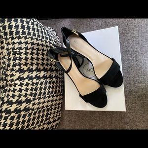 Kenneth Cole Black Suede Heels